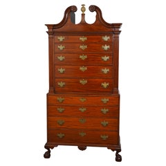 18th Century Chippendale High Chest, Boston, Circa 1760-1790