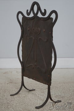 Arts & Crafts Hammered Copper and Wrought Iron Firescreen, circa 1900–1910