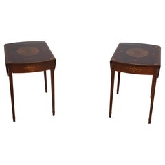 Pair Of BAKER George III Mahogany Pembroke Drop Side Tables