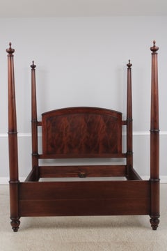BAKER Milling Road Flame Mahogany 4 Post Queen Size Bed