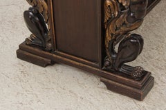 Antique French Neo Renaissance Carved Library Table
