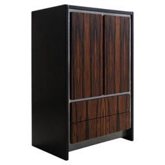 John Stuart Milo Baughman: Kleiderschrank im Mid-Century-Modern-Stil aus Makassar-Ebenholz, um die 1960er Jahre