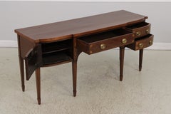 Antique George III Mahogany Inlaid Sideboard Server, England, circa 1780–1820