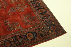 Antique Persian Sarouk Hand-Knotted Wool Rug, circa 1880s, approx. 9' x 12'