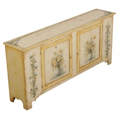 HABERSHAM French Country Cabinet, Hand-Painted Crackle Finish