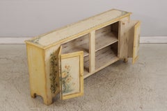 HABERSHAM French Country Cabinet, Hand-Painted Crackle Finish