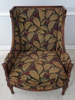 Paire de fauteuils bergère rembourrés SHERRILL de style Louis XVI français