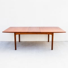 Restored Folke Ohlsson for Dux Swedish Mid Century Modern Teak Dining Table