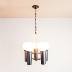 Vintage Mid Century Five Globe Chandelier by Feldman
