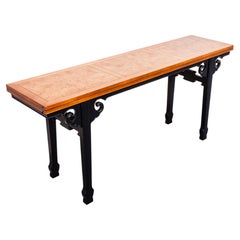 Michael Taylor for Baker Far East Expandable Lacquered Console Table