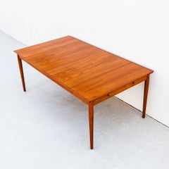 Restored Arne Vodder Model 227 Dining Table in Teak, Danish Mid Century Modern
