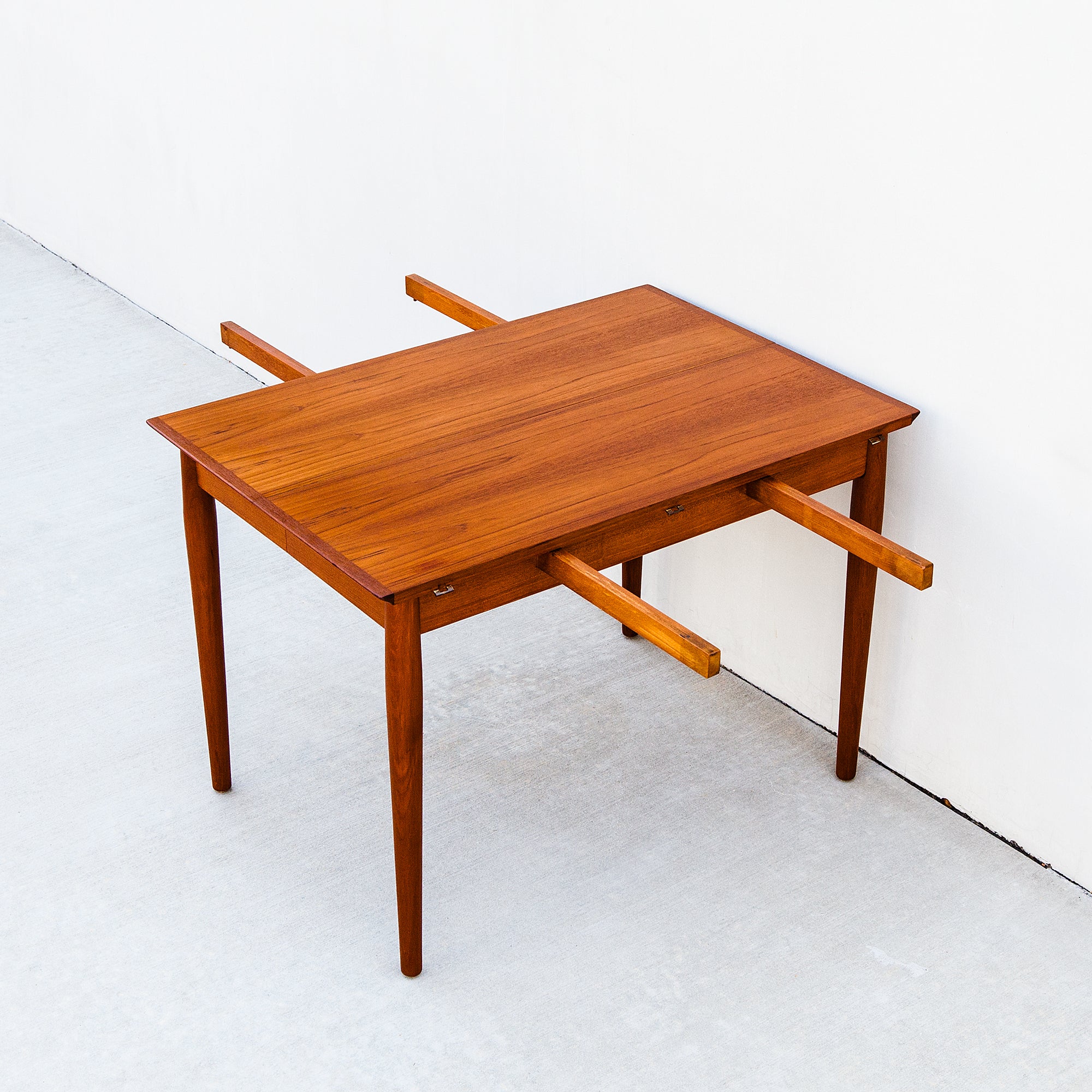Restored Arne Vodder Model 227 Dining Table in Teak, Danish Mid