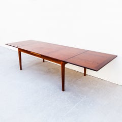 Monumental Danish Modern Rosewood Extension Dining Table by Skovby