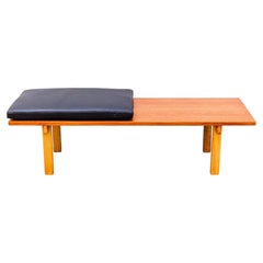 Studio Crafted Teak & Oak 1960s Danish Modern Bench or Coffee Table