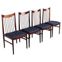 Vintage Danish Dining Chairs in Brazilian Rosewood by Arne Vodder for Sibast