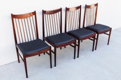 Vintage Danish Dining Chairs in Brazilian Rosewood by Arne Vodder for Sibast
