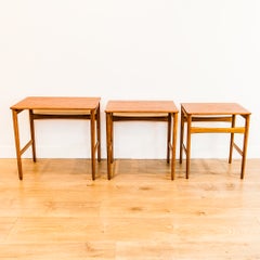 Original Hans Wegner Teak & Oak Danish Mid Century Modern Nesting Tables