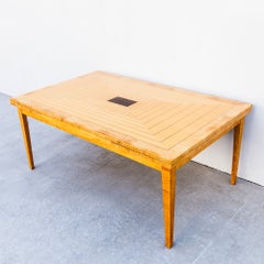 Giorgio Collection Italian Satinwood Expandable Dining Table