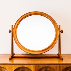 Vintage Danish Teak Vanity Mirror by Pedersen & Hansen