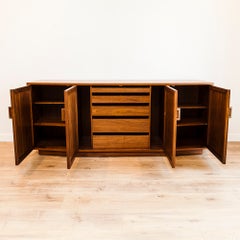 Restored 1960s Mid Century Modern Walnut Credenza / Sideboard by Calvin