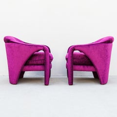 Fauteuils « Elephant » postmodernes sculpturaux restaurés, signés Weiman