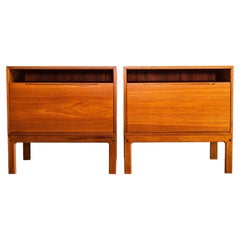 Vintage Restored Danish Modern Teak Nightstands by Arne Wahl Iversen