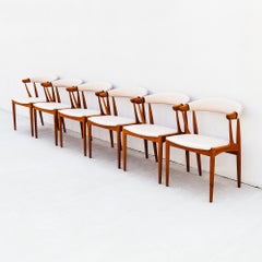 Restored 1960s Danish Modern Dining Chairs by Johannes Andersen, Model BA 113