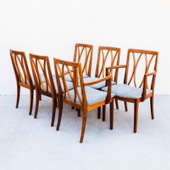 Sedie da pranzo vintage restaurate in stile Mid-Century Modern, in teak e afromosia, firmate G-Plan