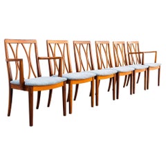 Sedie da pranzo vintage restaurate in stile Mid-Century Modern, in teak e afromosia, firmate G-Plan