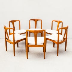 Vintage Danish Modern "Juliane" Teak & Leather Dining Chair by Johannes Andersen