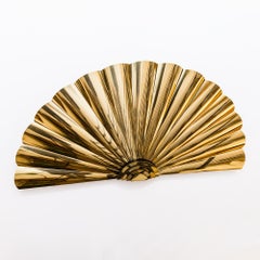 Large Postmodern Brass "Sunrise" Wall Sculpture by Curtis Jere / Artisan House
