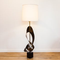 Vintage Mid Century Ribbon Floor or Table Lamp by Laurel Lamp Co.