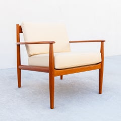 Restored 1960s Grete Jalk FD 118 Danish Modern Teak Lounge Chair by France & Son