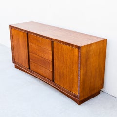 Restored 1950s Mid Century Modern Ash Sideboard by Paul Frankl for Brown Saltman