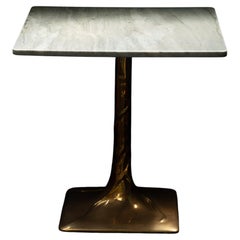 Flora Center Table by Florence Lopez, Bronze Base & Marble Top