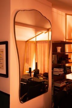 Unique Magnificent Oversize Freeform Mirror, 1950, Possibly by Gio Ponti