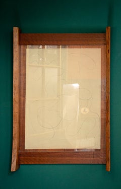 Cadre exceptionnel et rare, signé George Nakashima, 1960