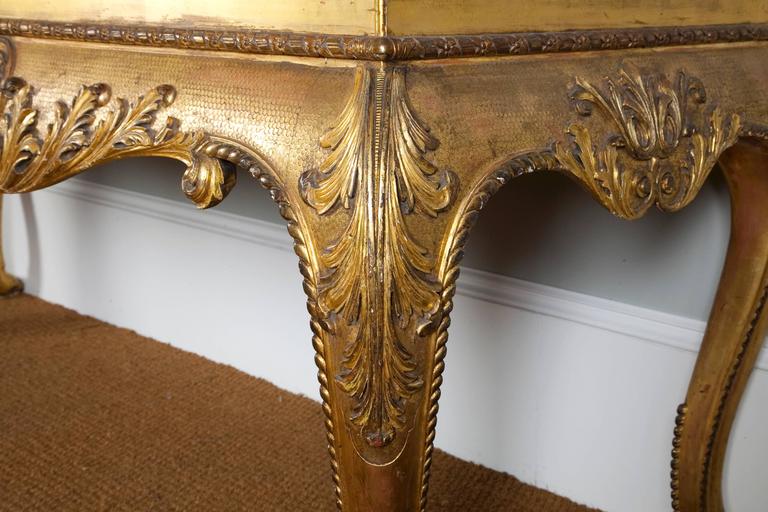 Irish Giltwood Side Table For Sale at 1stDibs