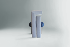 Silla de comedor escultural de 1994, diseñada por Sergio Prieto, diseño contemporáneo