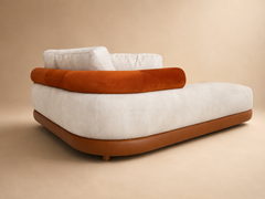 Sculptural Curved Sectional Sofa with Chaise Longue by Sergio Prieto