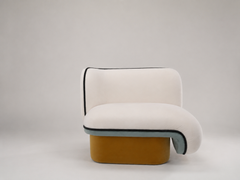 Sculptural Elefante Armchair by Sergio Prieto, Fabric & Wood, Portugal