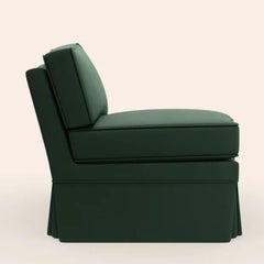Felix Slipper Chair, Olive Linen