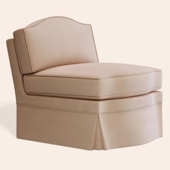 Felix Slipper Chair, Rose Linen