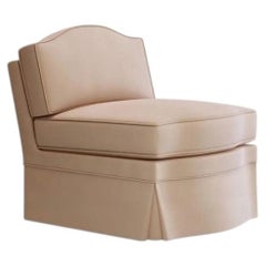 Felix Slipper Chair, Rose Linen