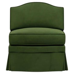 Felix Slipper Chair, Zucchini Velvet