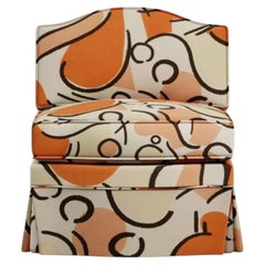 Felix Slipper Chair, Tangerine
