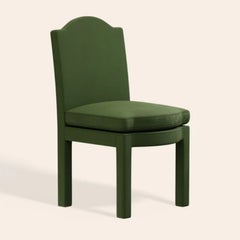 Pair of Leo Dining Chairs, Zucchini Velvet