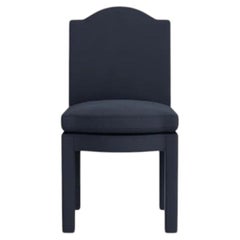 Pair of Leo Dining Chairs, Prussian Linen