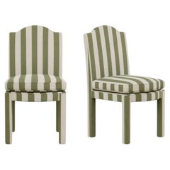 Pair of Leo Dining Chairs, Artichoke