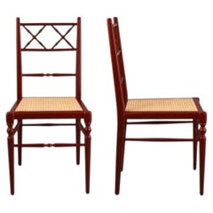 Pair of Chiara Dining Chairs, Pomegranate